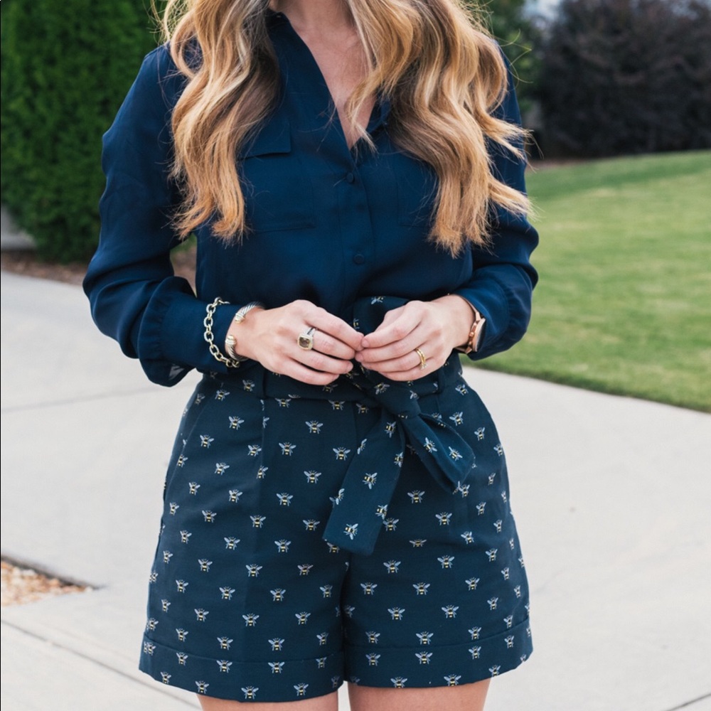 J Crew Tie waist with ๐ bees S8 - Picture 4 of 8